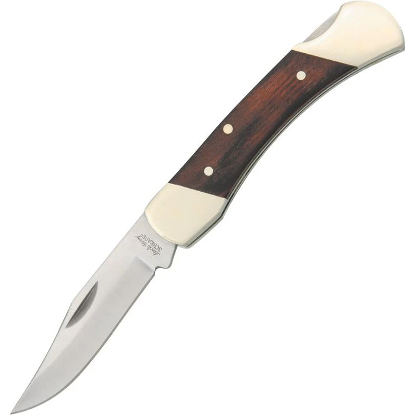 Schrade LB3 Uncle Henry Stainless Clip Blade Lockback Folding Pocket Knife With Wood Handles 3 Schrade LB3 Uncle Henry Stainless Clip Blade Lockback Folding Pocket Knife With Wood Handles