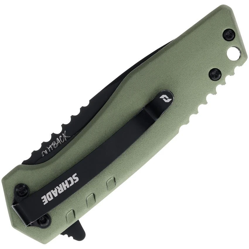 Schrade 1159312 Artillery Linerlock Green 4 Schrade 1159312 Artillery Linerlock Green - Image 2