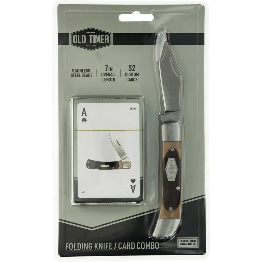 Schrade P1188049 Old Timer Folder/Card Combo 4 Schrade P1188049 Old Timer Folder/Card Combo - Image 2