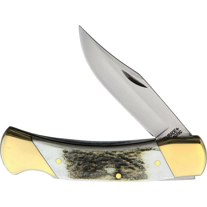 Schrade 07 Stag Lockback Knife 3 Schrade 07 Stag Lockback Knife