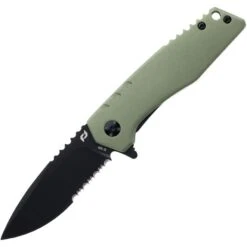 Schrade 1159312 Artillery Linerlock Green