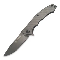 Schrade Carbon Fiber Framelock Folding Knife SCH10