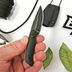 Schrade Mini Drop Point Fixed Blade Neck Knife | F 13 Schrade Mini Drop Point Fixed Blade Neck Knife | F -Schrade Knives SCHF13SM 5