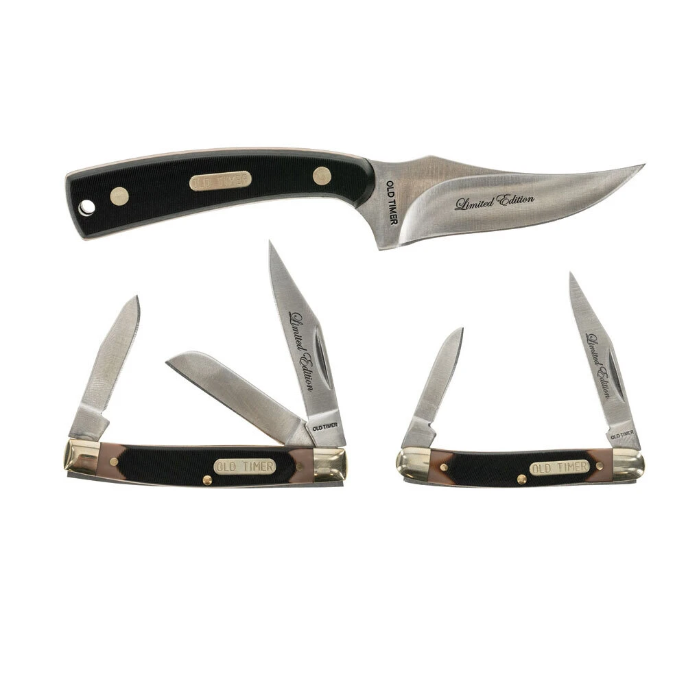 Old Timer Sharpfinger/ Folding Knife 3 Piece Gift 3 Old Timer Sharpfinger/ Folding Knife 3 Piece Gift