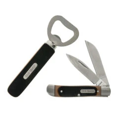 Old Timer Trapper Folding Knife And Bottle Opener